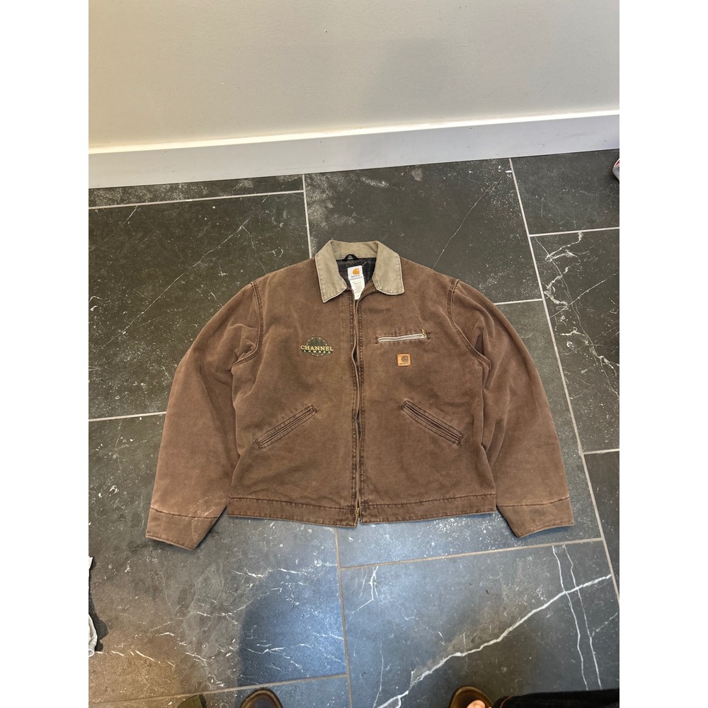 Carhartt J97 CHT Detroit Jacket Chestnut Brown Blanket Lined Mens XL Regular